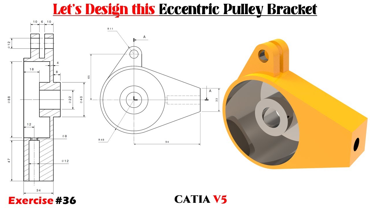 The Surprising Truth About CATIA V5 Eccentric Pulley Bracket Design Nobody Tells You