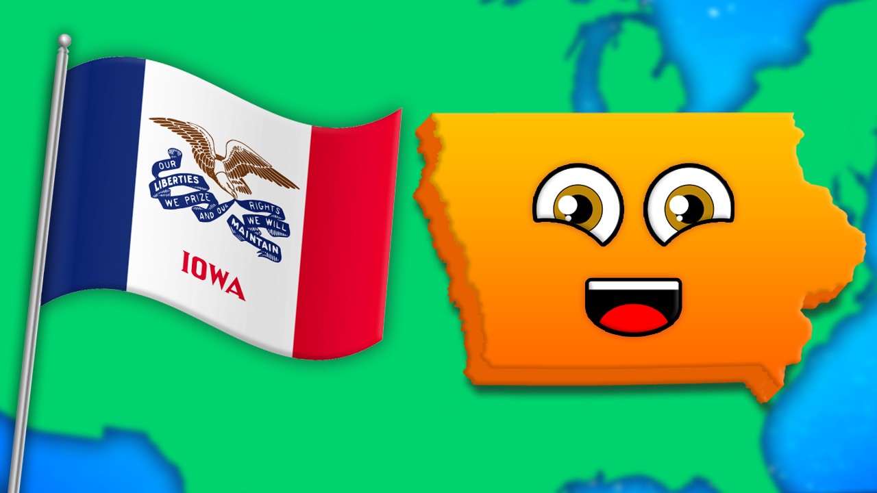 Explore The Midwestern State Of Iowa! | US State Geography Songs | KLT Geography
