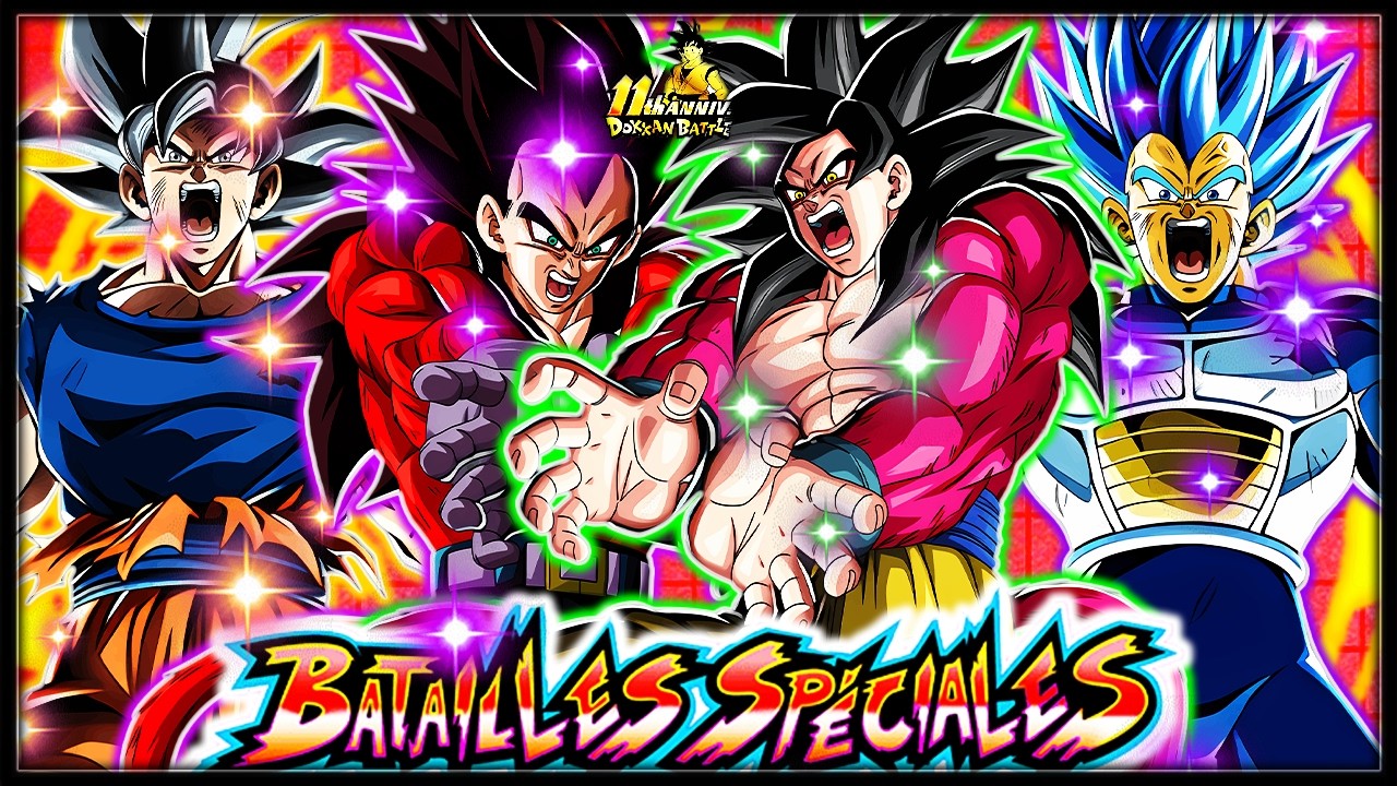 NIVEAUX COOLS ! BATAILLES SPÉCIALES 11 ANS LVL 3 & 4 ! CONSEILS & GAMEPLAY ! | DBZ DOKKAN BATTLE