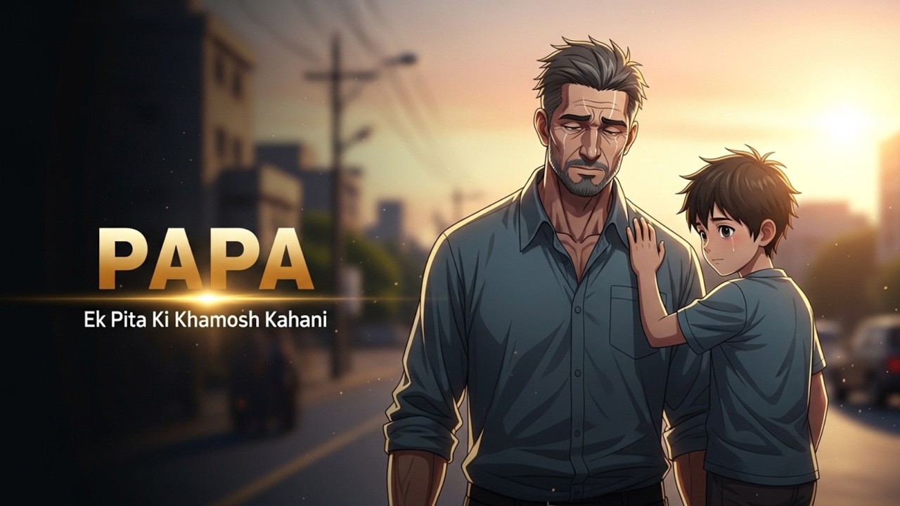 PAPA – Ek Pita Ki Khamosh Kahani | Emotional Father Son Song | Anime Movie Style | Written by Me