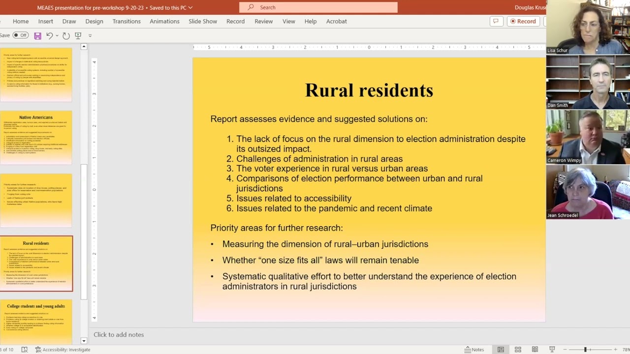 Ensuring Voting Access