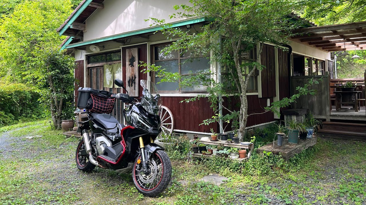 【奥三河|新城市】有名な道の駅の裏手に隠れ家カフェ【モトブログ】Honda X-ADV
