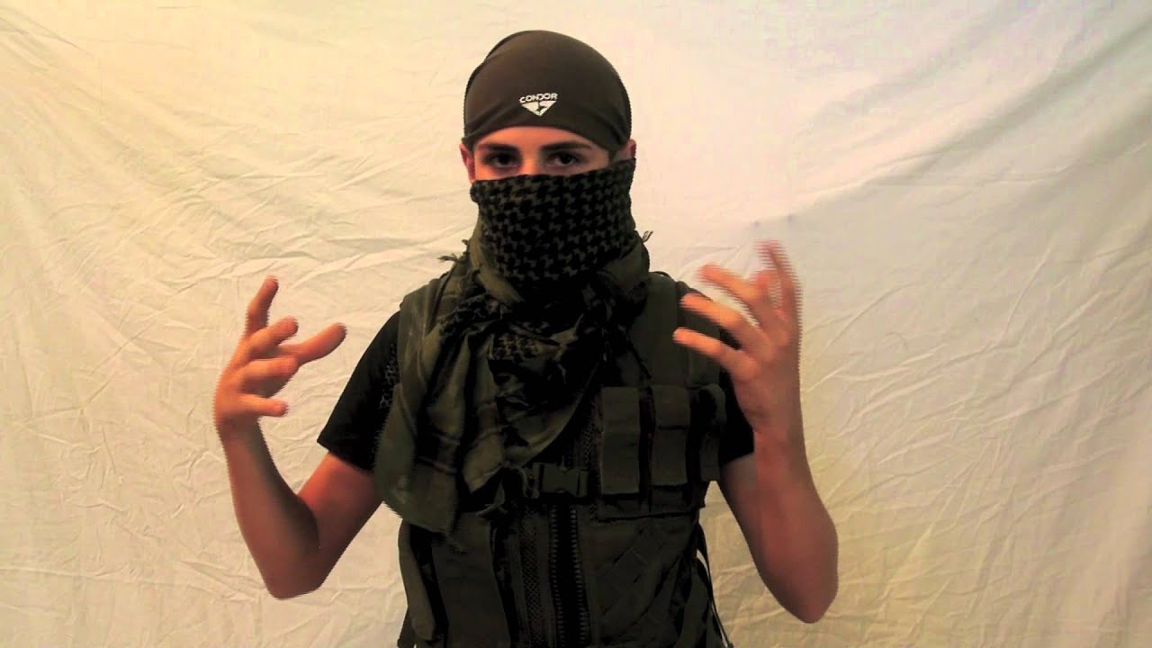 Airsoft How To - Wrap a shemagh (lower face)
