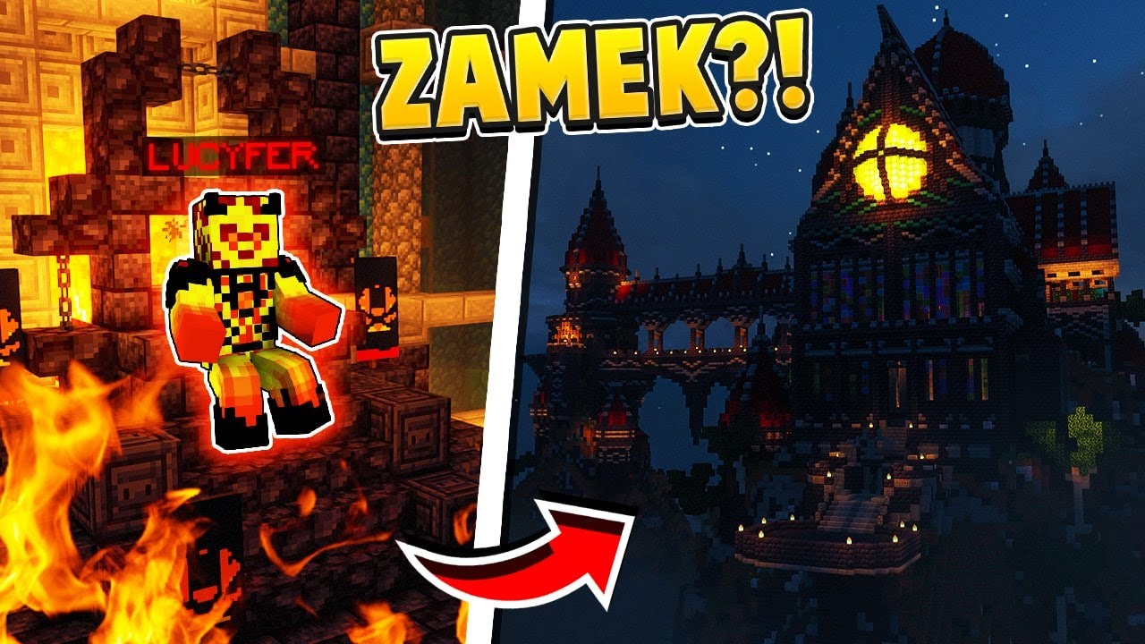Znalazłem OGROMNY ZAMEK LUCYFERA i PENNYWISE w Minecraft!
