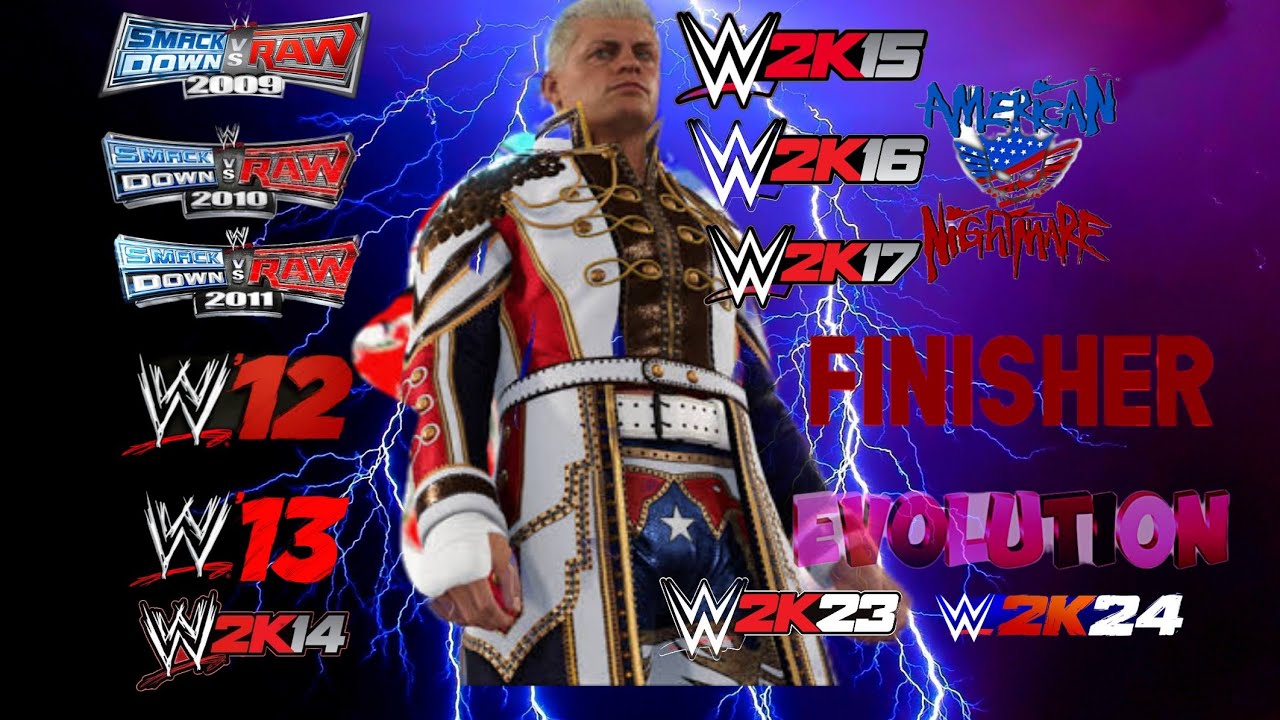Cody Rhodes Finisher Evolution ! 4k 60 Fps