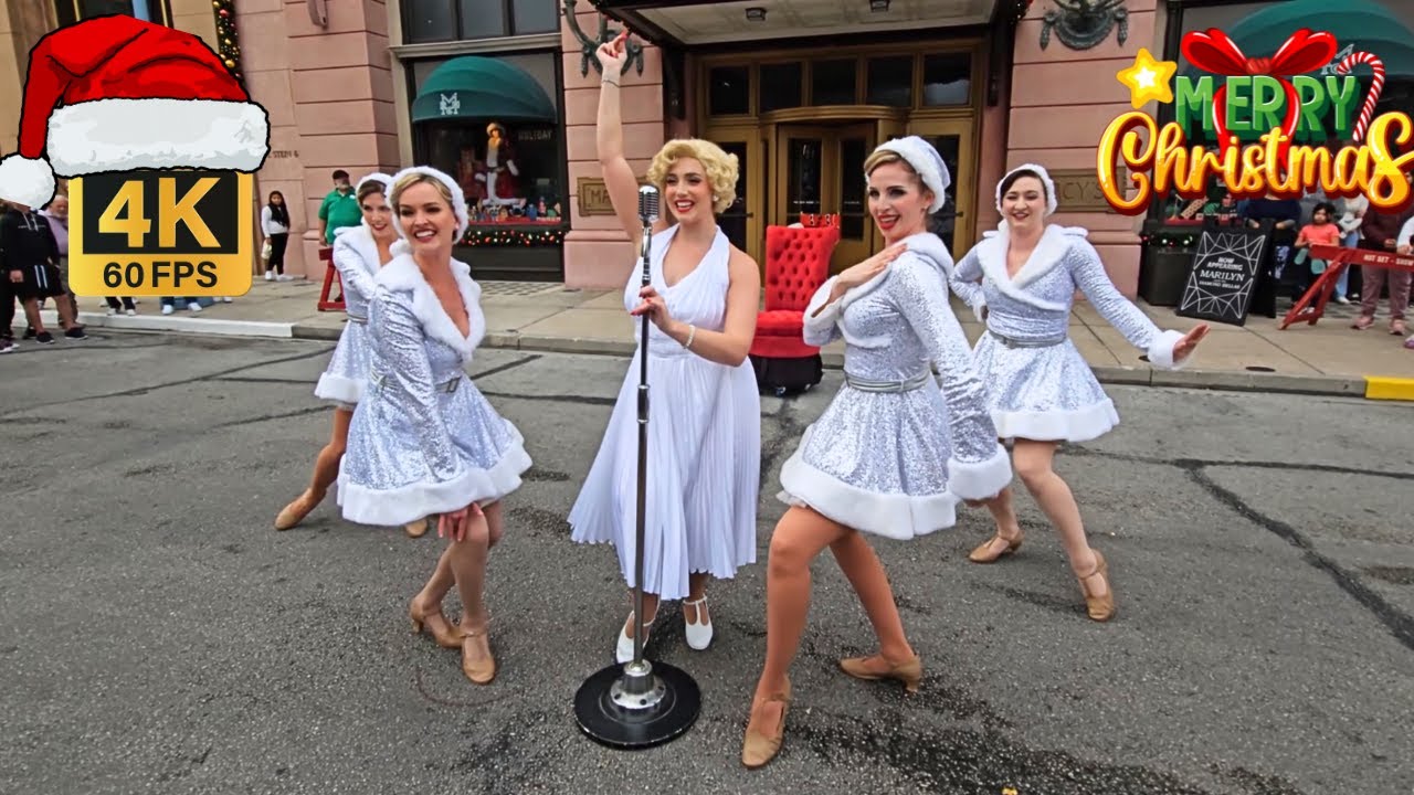 Мэрилин и Даймонд Беллас (Рождественское шоу в полном разрешении 4K), Universal Studios Florida 2023