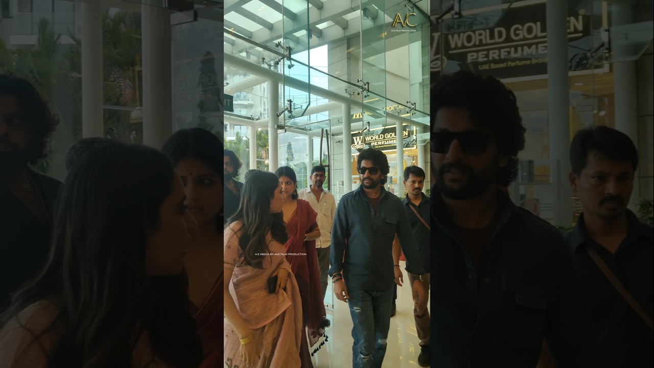 Natural Star Nani, Priyanka Mohan, Aditi Balan at Kochi #youtubeshorts #shortvideo #shortfeed