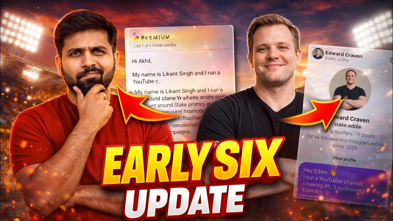 I have reached out stake's team for early six update || Stake early six 2026 || stake ipl promotion 