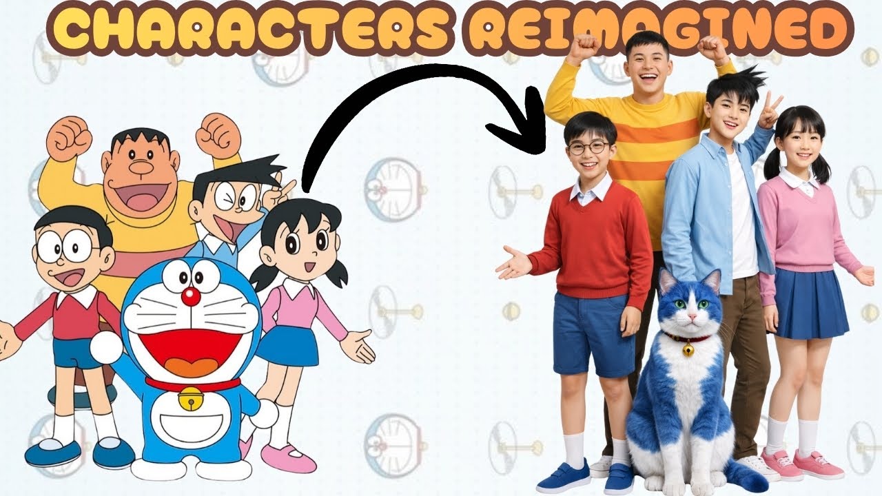Doremon Characters in Real life✌️✨ | Episode - 103 Reimagined