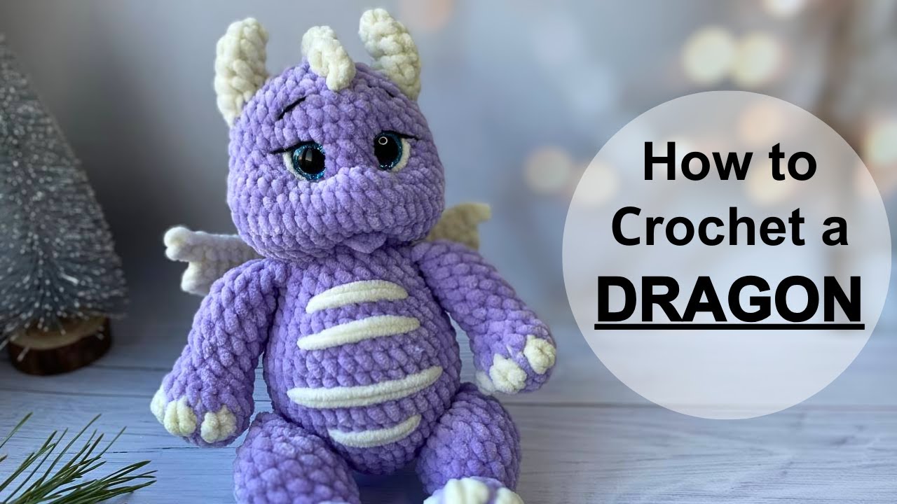 Crochet Dragon  - Tutorial | Free Amigurumi Animal Pattern | Step by step