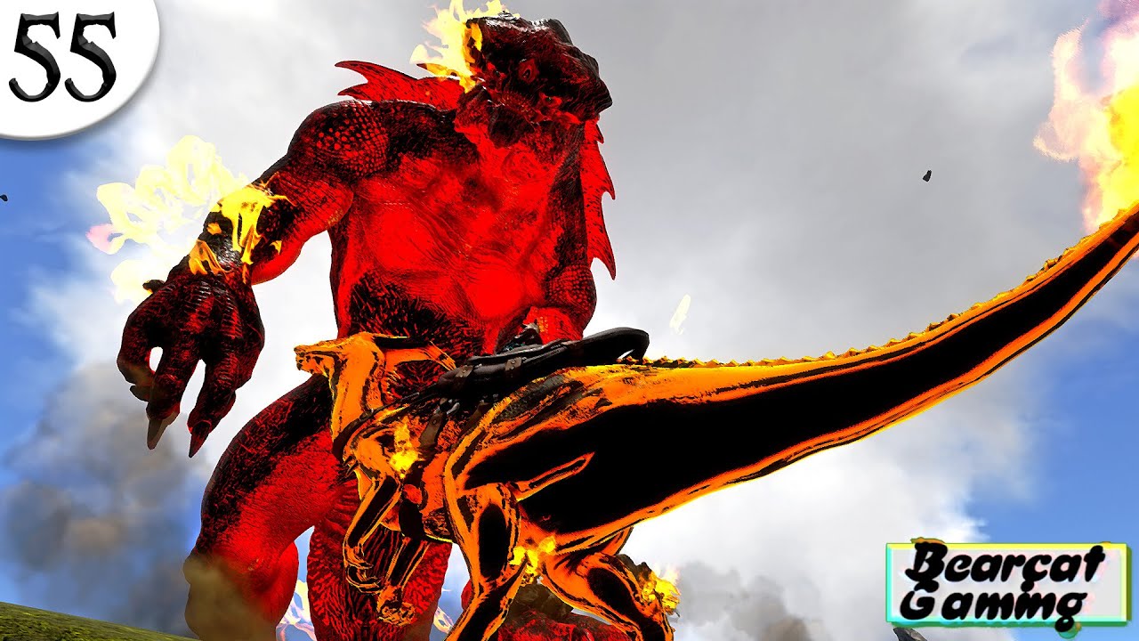 🔥 The Fire Colossus Vs Demonic Parasaur 🔥 Ark: Primal Fear Ep 55 Hindi