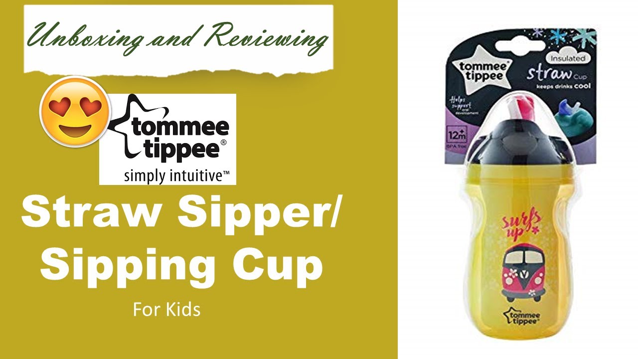 Tommee Tippee - Sipper Bottle for Kids | Insulated Straw Cup (260ml) - Yellow
