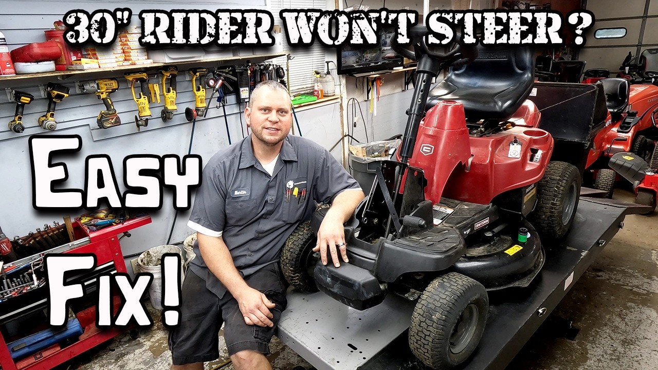 How To Fix Riding Mower Steering Issues On Craftsman, Cub Cadet, Troy Bilt, MTD or Murray 30