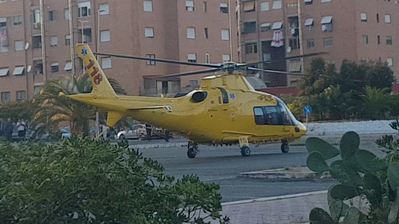 Decollo elicottero ambulanza