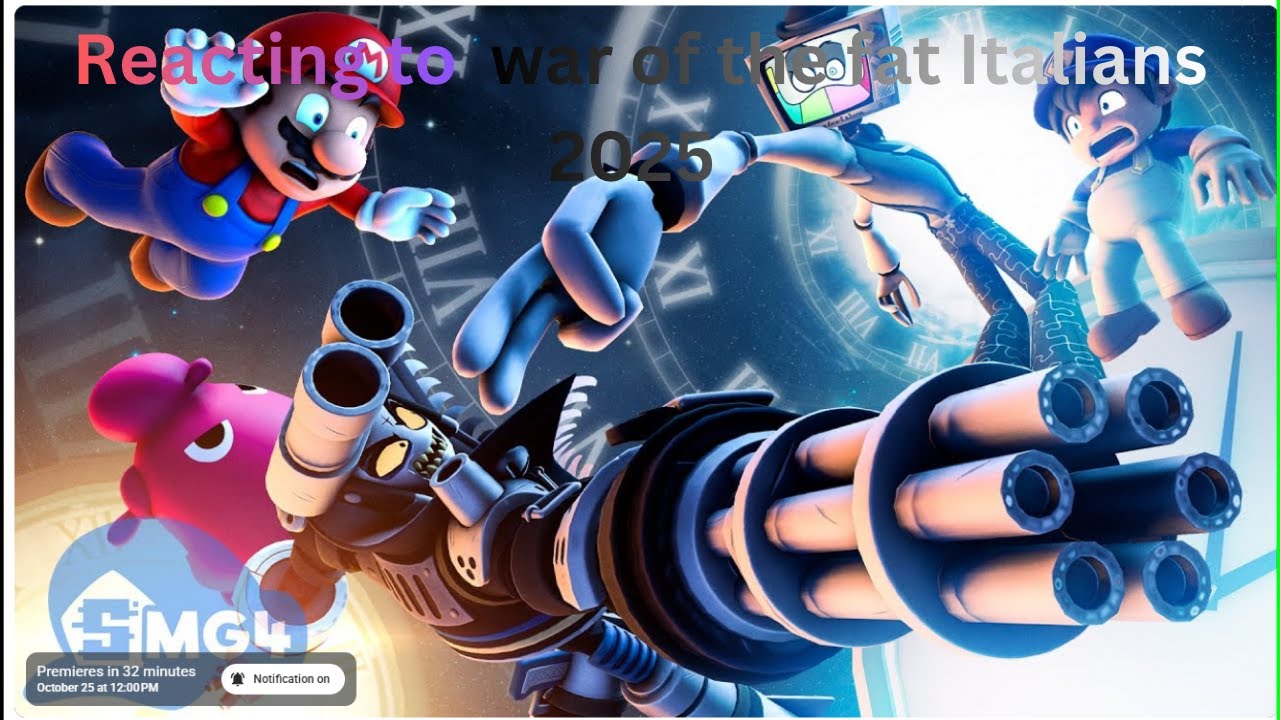 Reacting to smg4 war of the fat Italians 2025