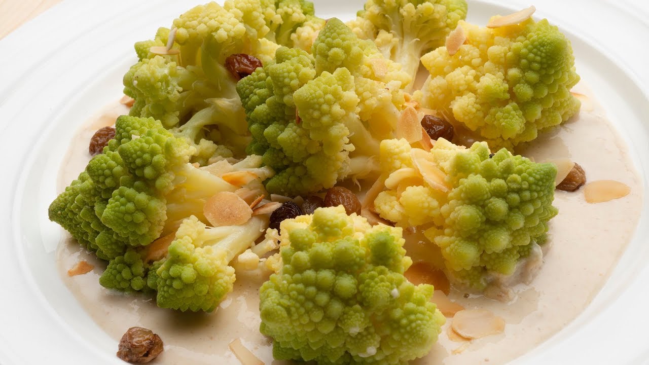 Romanesco con salsa de almendras - Karlos Arguiñano en tu cocina