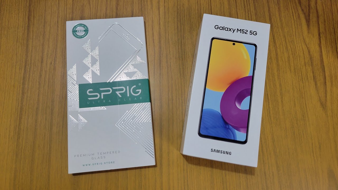 Sprig Samsung Galaxy M52 5G Tempered Glass Screen Protector