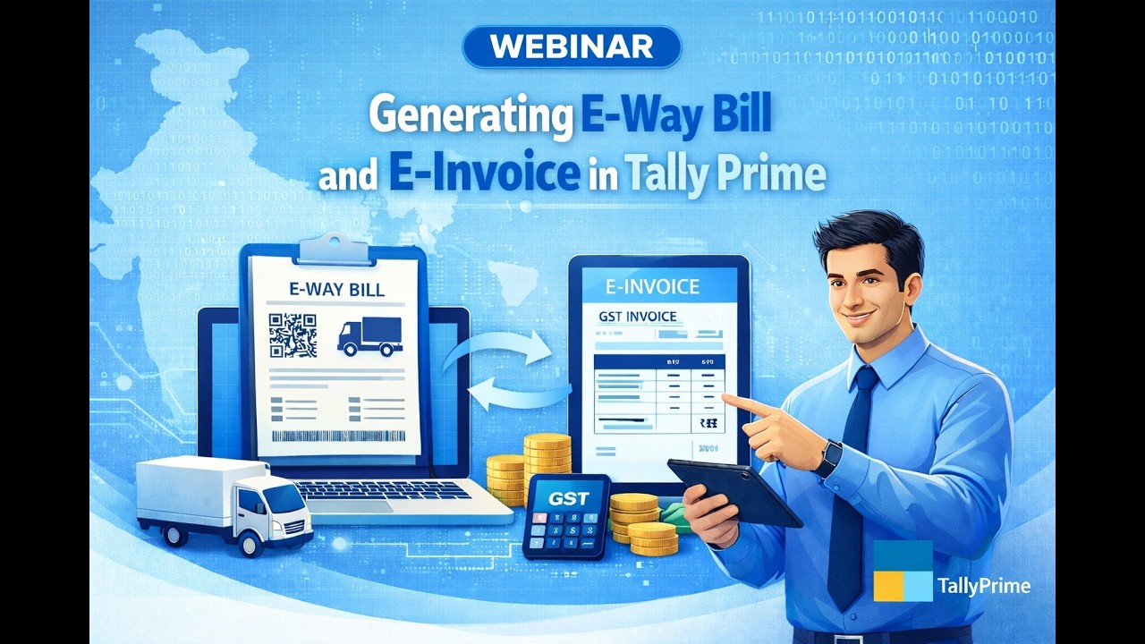 Live Workshop - Eway Bill & E invoice in TallyPrime