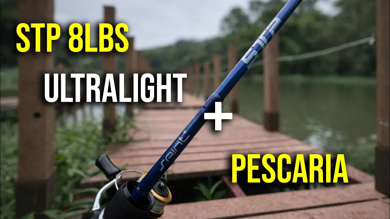 Tilapia na Ultralight 8LBS pescaria e Emoção.