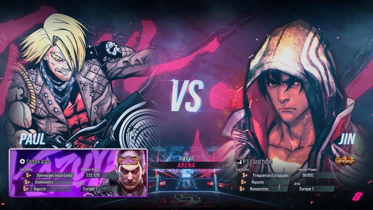 TEKKEN 8 (SEASON2) Cortex alaa (Paul) vs (Jin) P.T.C. Last Hope Matches 