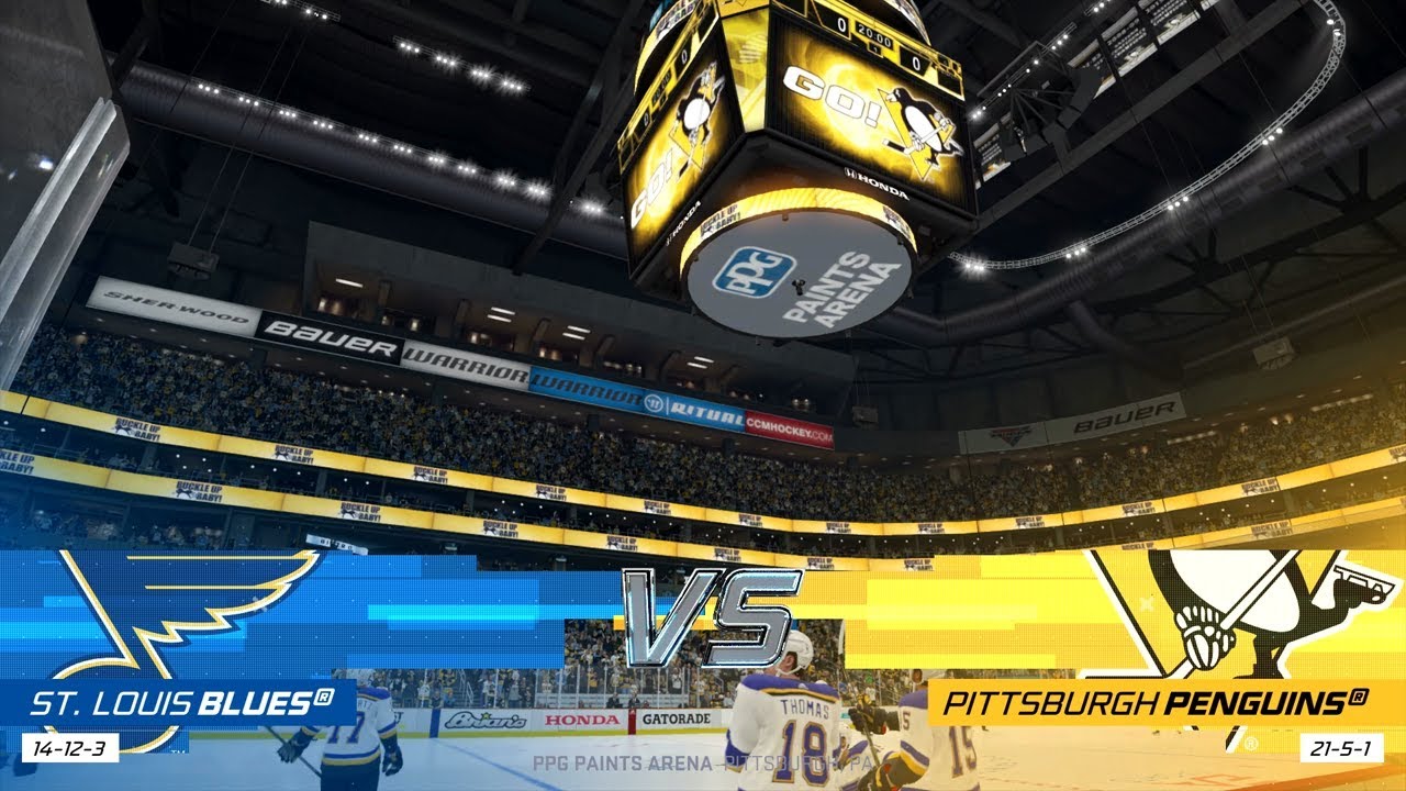 NHL 20 (PS4) - 2019-20 - Game 28 vs Blues