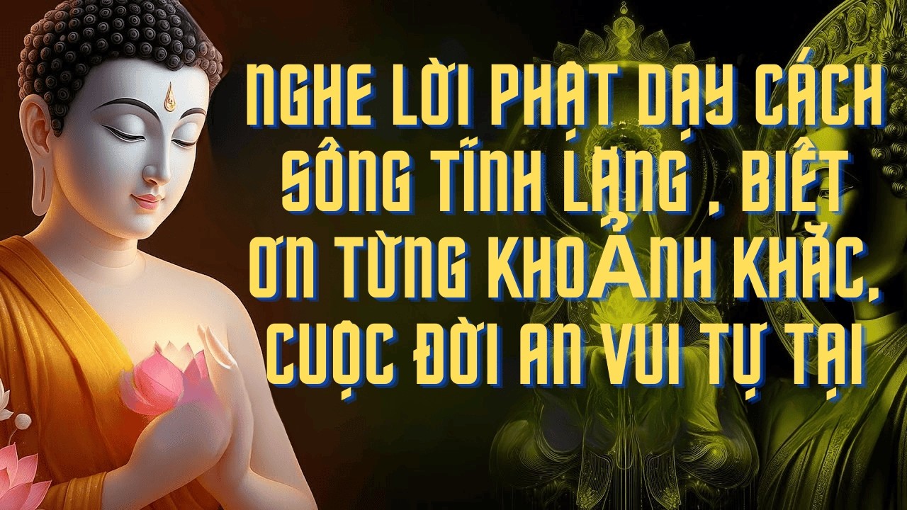 Phật Dạy Cách Sống Tĩnh Lặng – Biết Ơn Từng Khoảnh Khắc, Cuộc Đời An Vui Tự Tại #phat phap an nhien