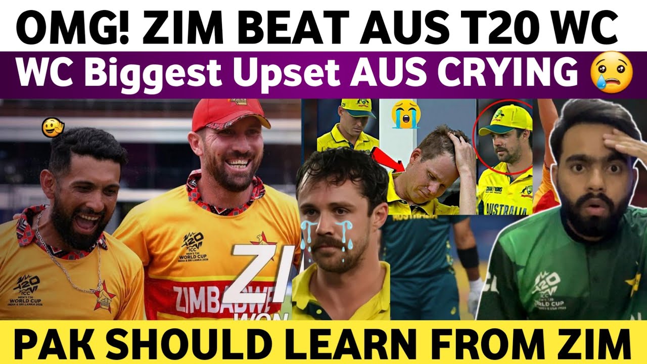 OMG Upset! Zim Beat Aus T20 WC 2026 | Aus Vs Zim T20 WC Match 2026 | Pak Should Learn From Zim |