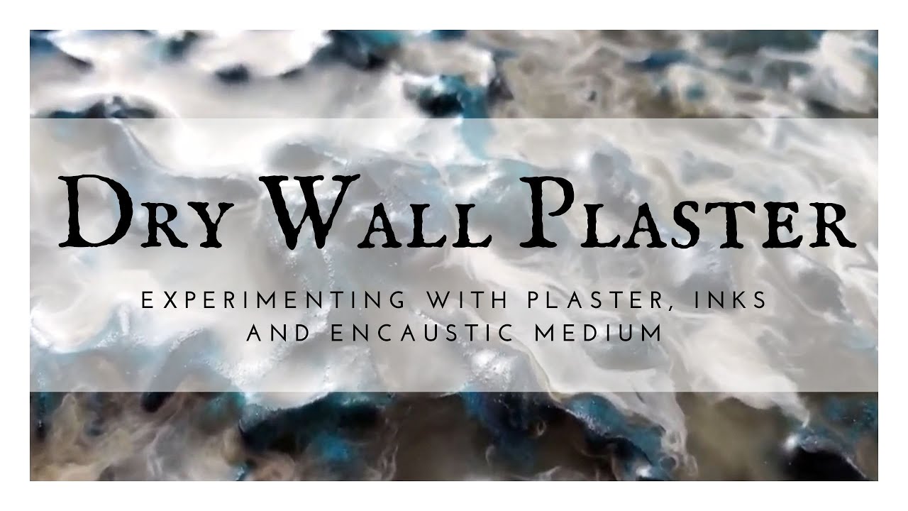 Encaustic Experiment with Dry Wall, India Ink and Alcohol Ink
