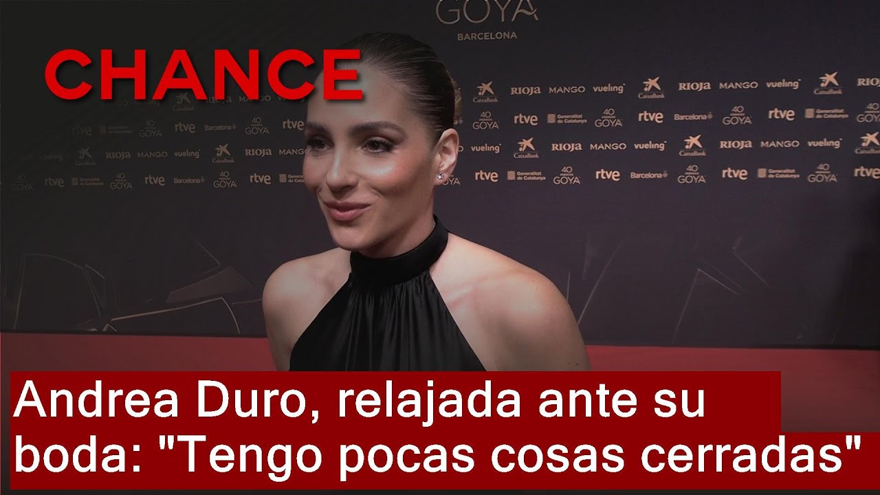 Andrea Duro, una novia sin estrés ante su próxima boda: 