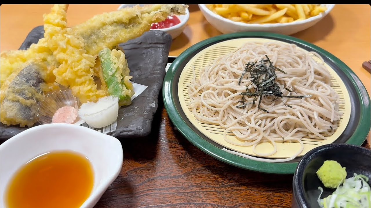 soba and tempura (tensoba)