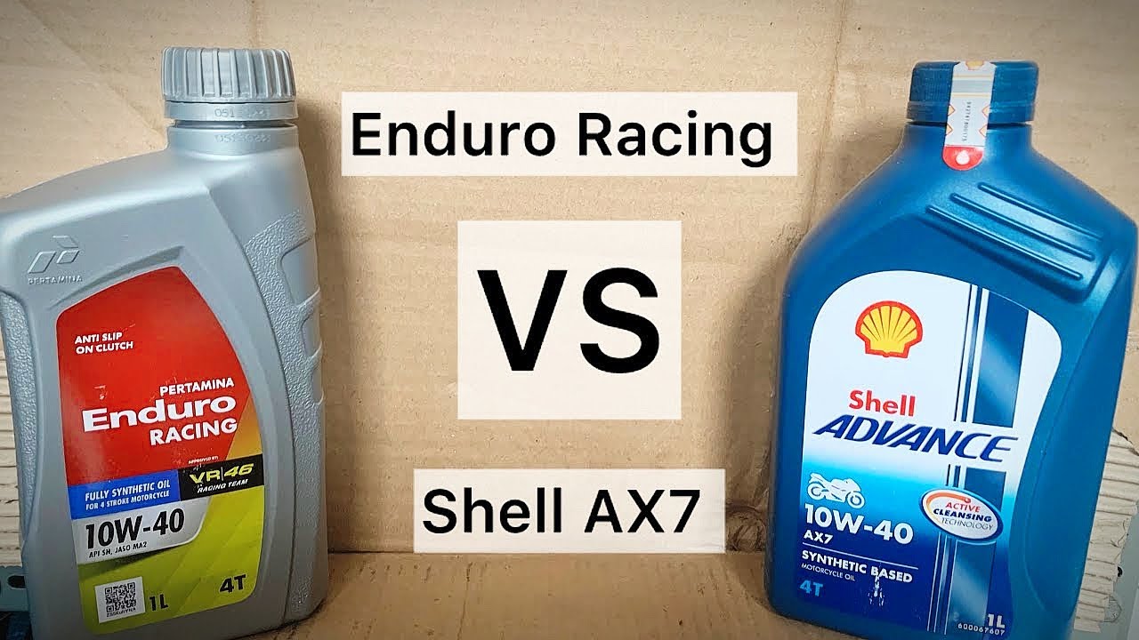 Enduro Racing vs Shell AX7 | Review Oli terbaik untuk motor manual