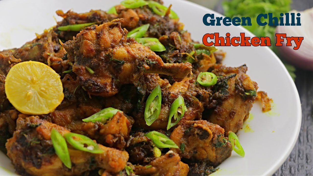GreenChilli #ChickenFry| pacchimirchi chicken fry  | Don't Miss The Best Spiciest Chicken Fry