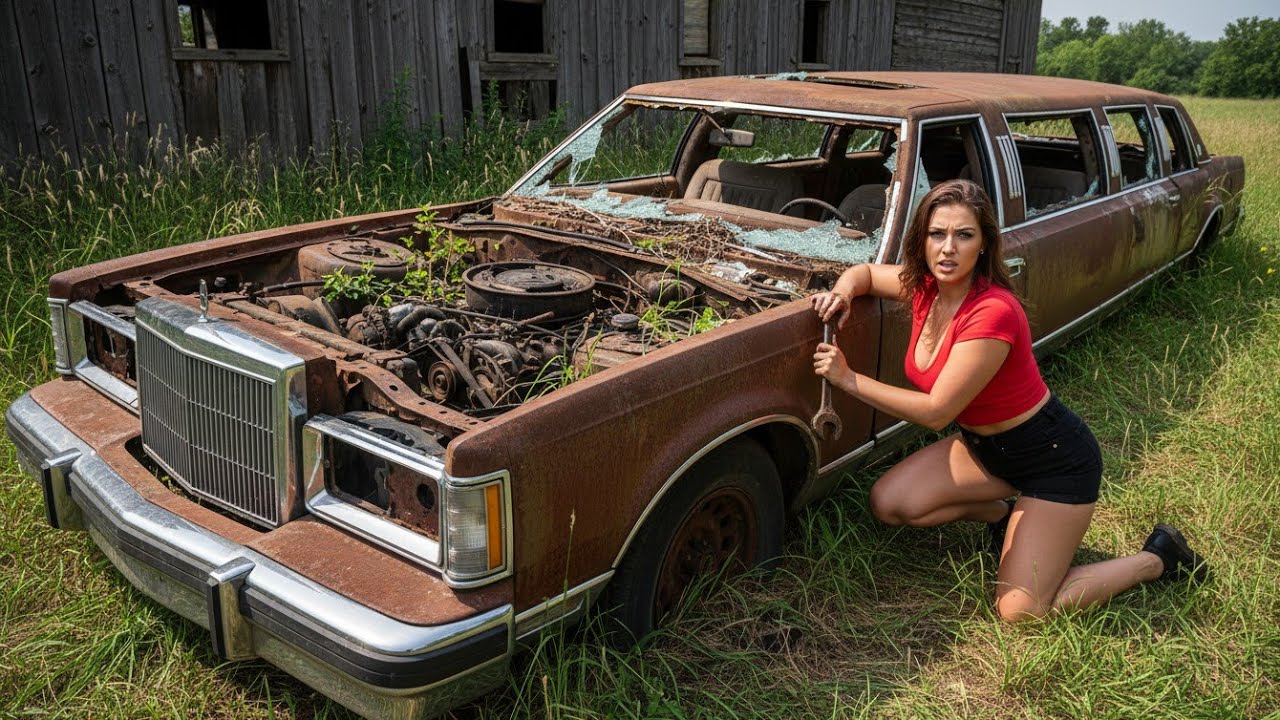 Restoring a Celebrity’s Abandoned 1980s Stretch Limousine: From Rusted Junk to Red Carpet