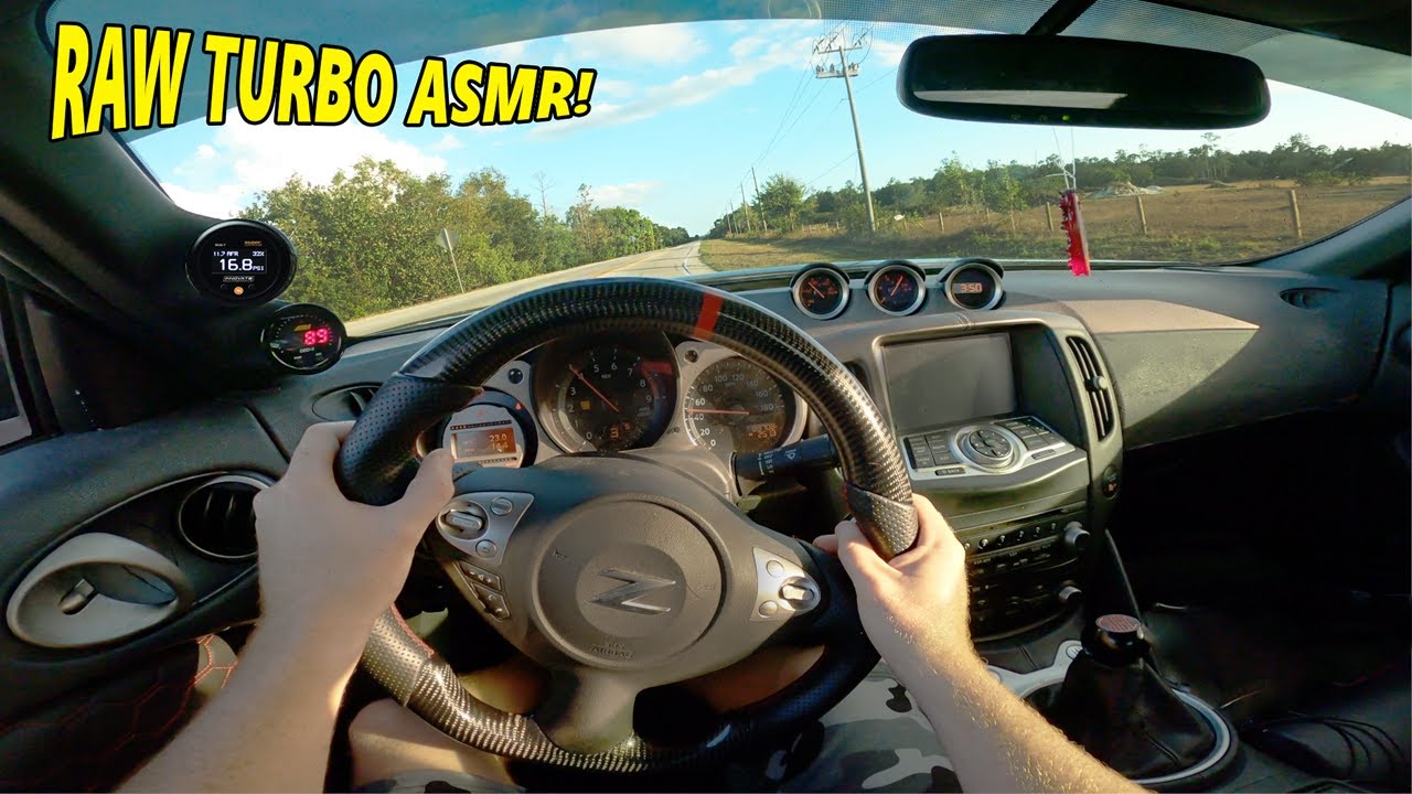 PURE 600hp 370z POV - Straight Pipe TURBO Airplane Spool [4K]