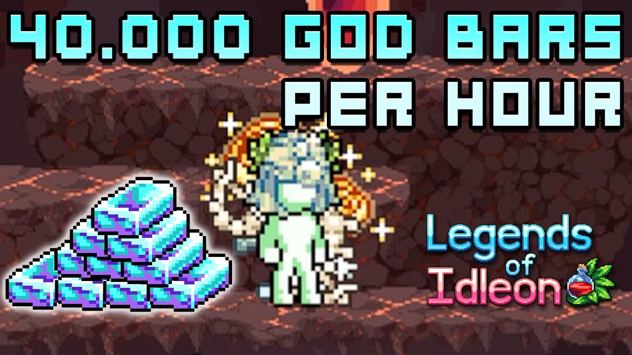 IdleOn How to smelt 40k God bars per hour | Idleon Smelting God bars