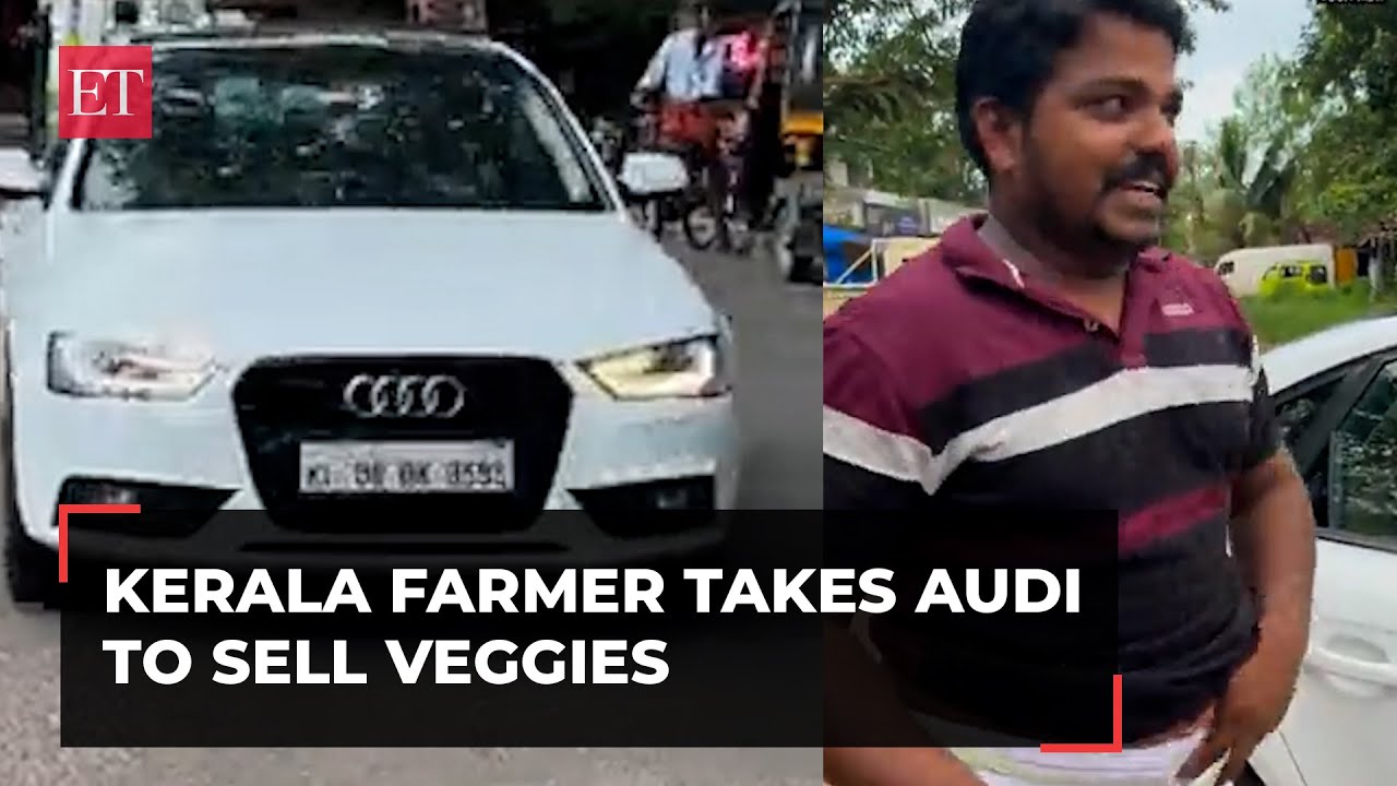 Viral Video: Kerala farmer arrives in Audi to sell vegetables, watch!