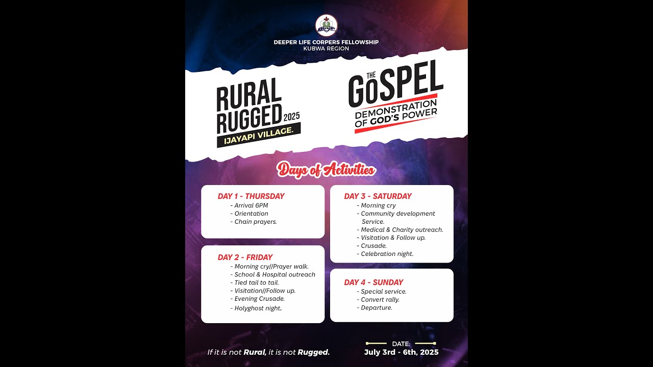 RURAL RUGGED: A CALL AND A MISSION