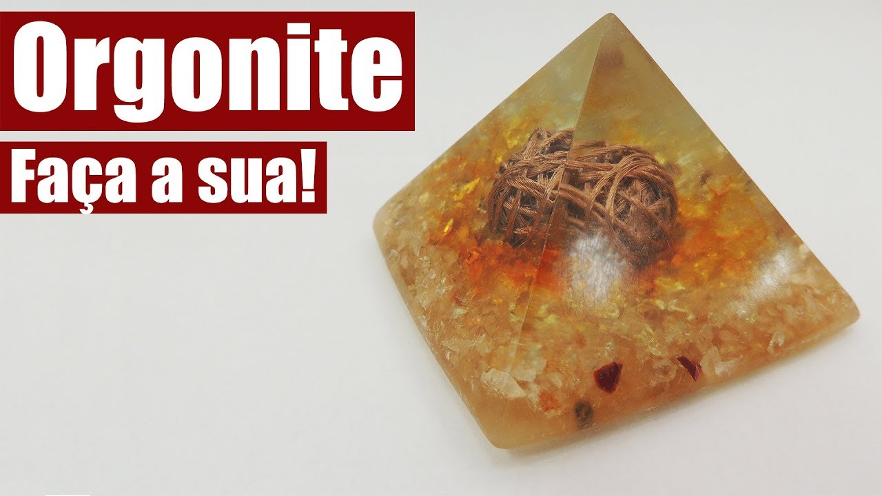 Como Fazer Orgonite Pirâmide DIY I Kaka Craft na Redelease