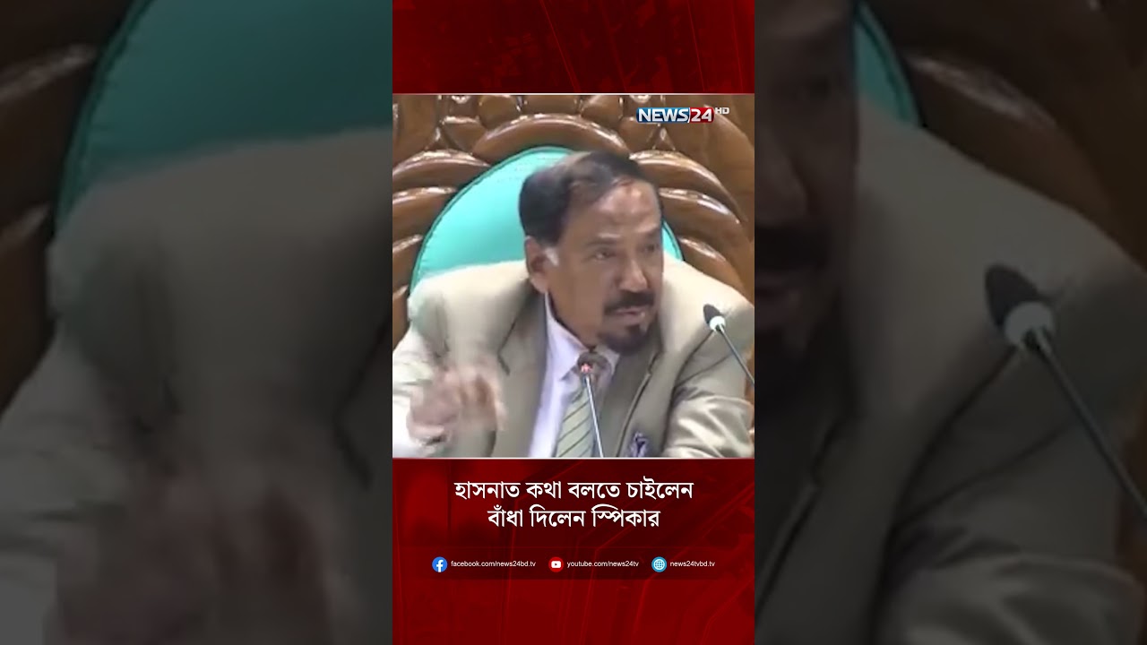 হাসনাত কথা বলতে চাইলেন, বাঁধা দিলেন স্পিকার | Hasnat Abdullah | NCP | NEWS24