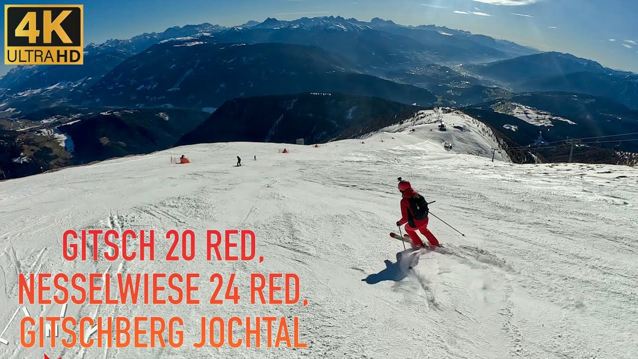 ⛷️ Gitsch 20 RED, Nesselwiese 24 RED, Gitschberg Jochtal - Rio Pusteria, 4K