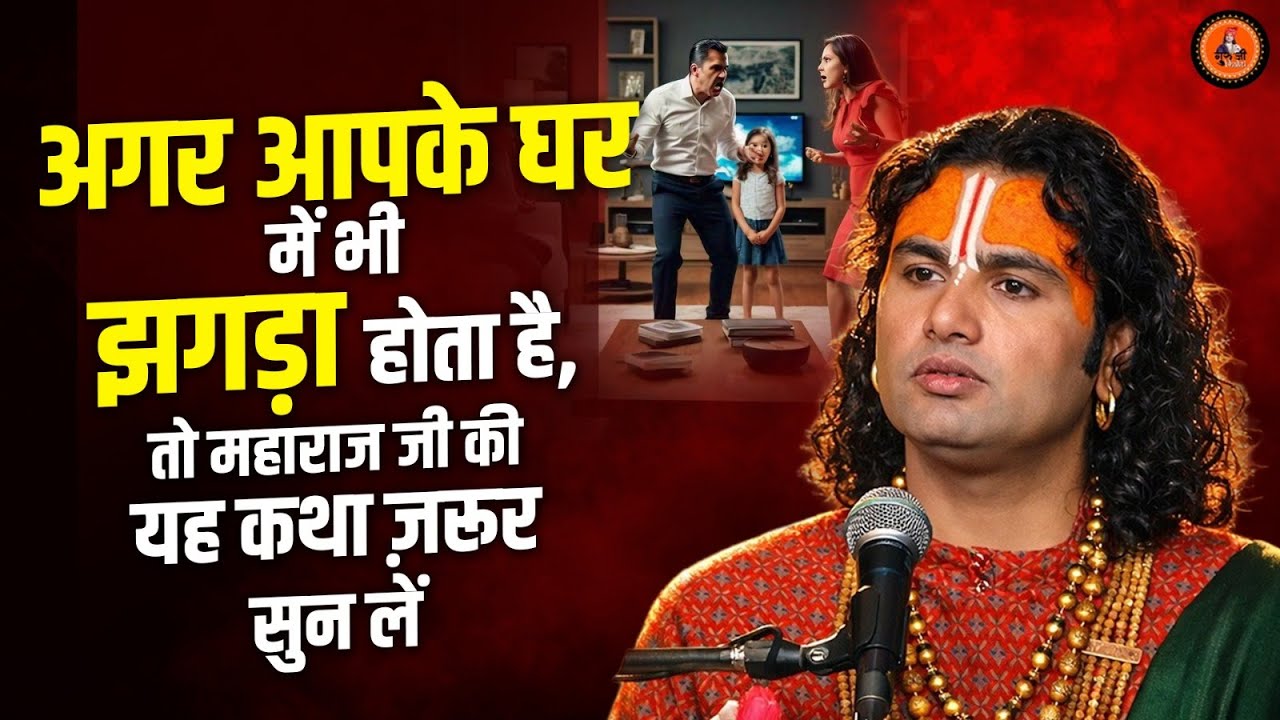 अगर आपके घर में भी झगड़ा होता है, तो महाराज जी की यह कथा ज़रूर सुन लें।