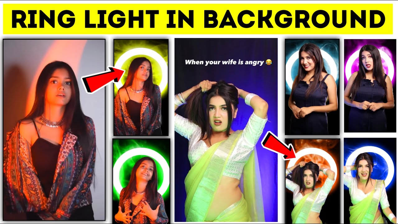 1 Click & Background Ring Light Effect || Ringlight in Background | Capcut Ring Light Video Editing