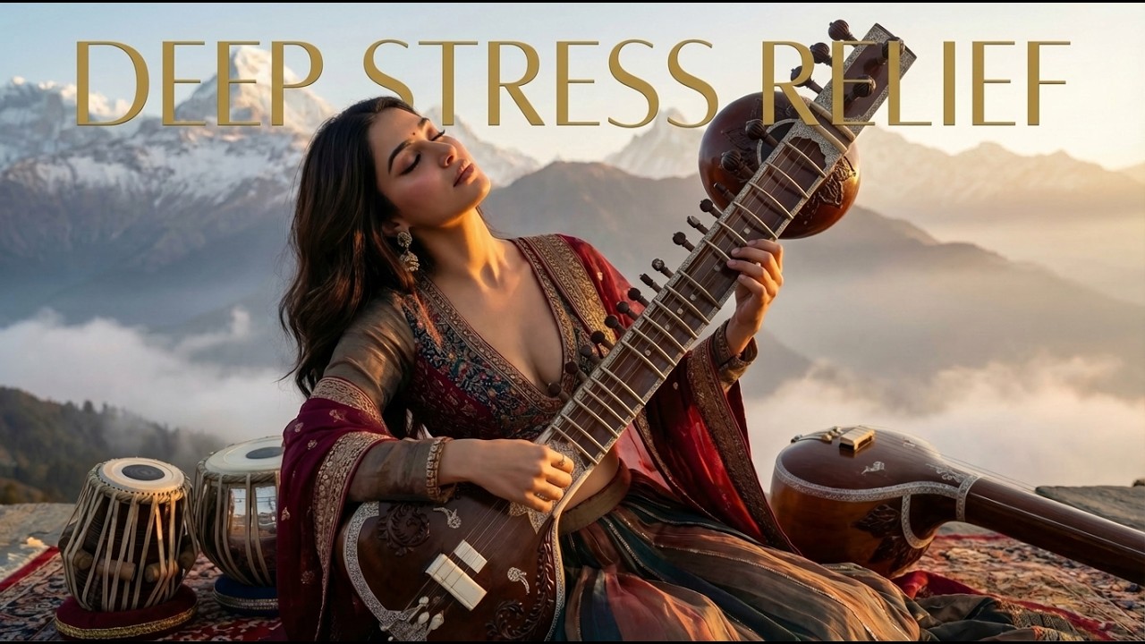Deep Stress Relief Music Vol.2 | 432Hz Indian Classical Raga for Anxiety Calm