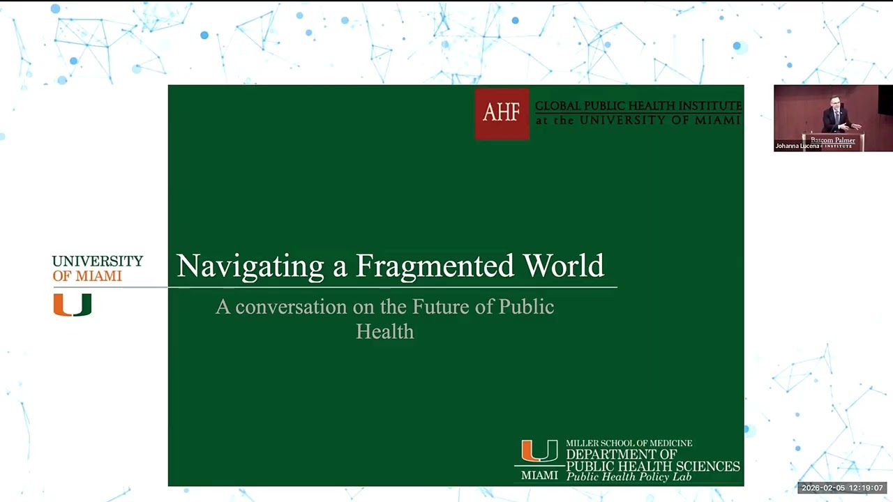 Navigating a Fragmented World: A Conversation on the Future of Public Health
