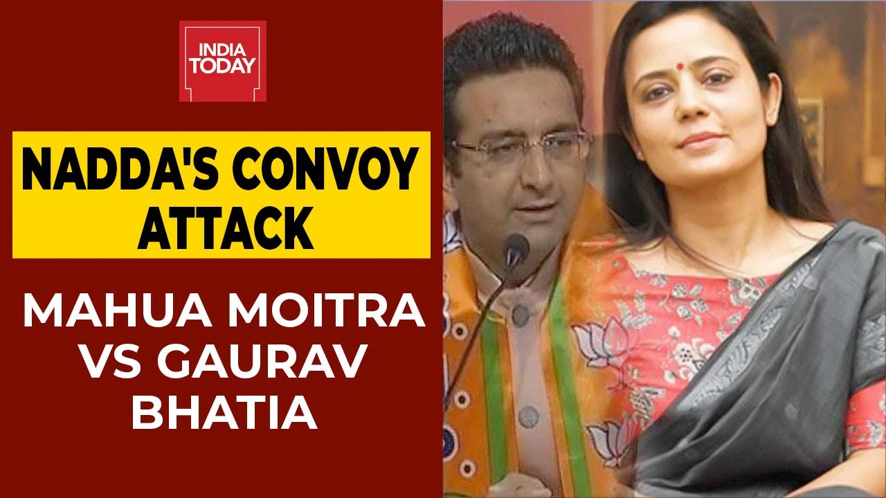 В Западной Бенгалии атакован кортеж Дж. П. Надды: лидер партии TMC Махуа Мойтра против представит...