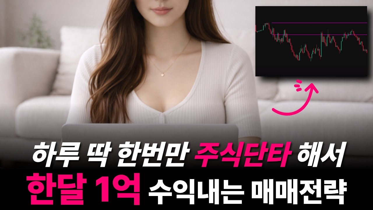 하루 딱 한번만 주식거래 해서 한달1억 매매전략ㅣ나스닥,미국주식,주식추천