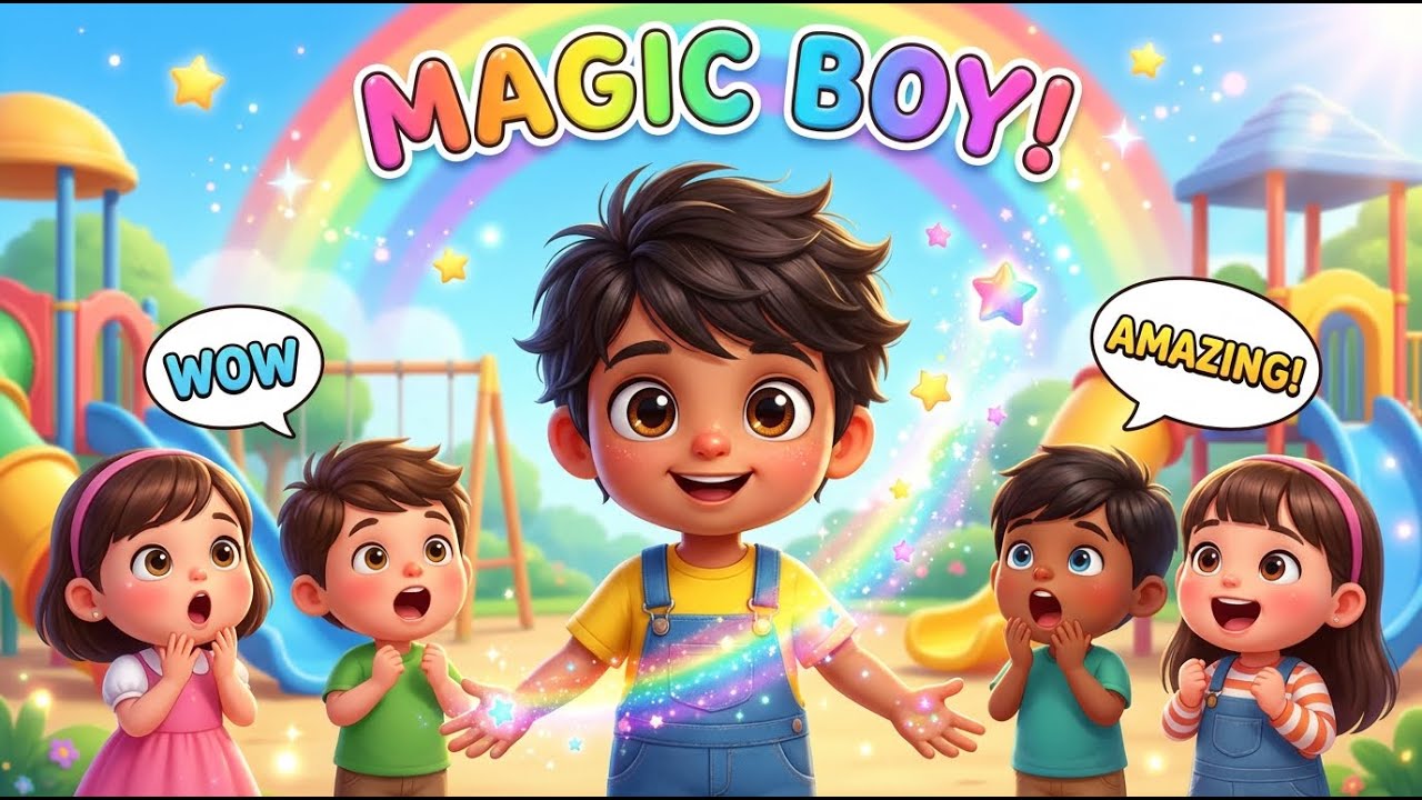 ✨ Jaadu Jaadu! 🪄 Raju’s Magic Playground Adventure | Kids Imagination Song & Story 🌈👦