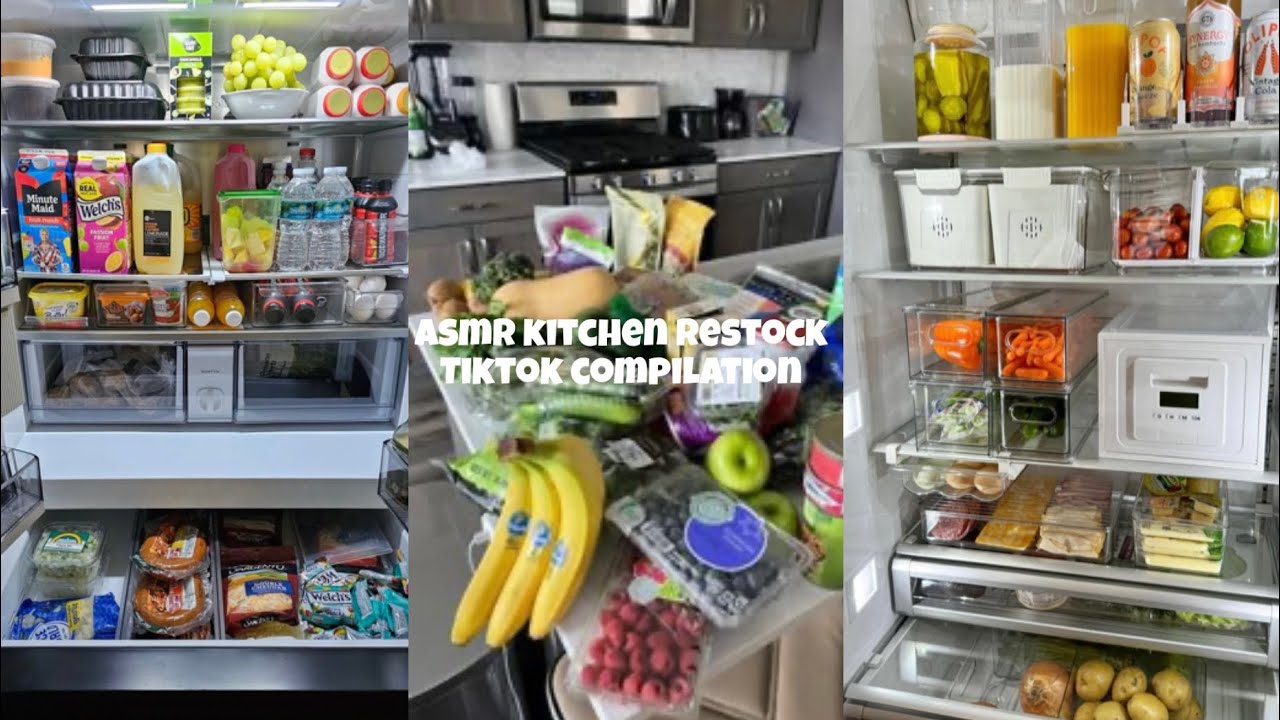 ASMR Kitchen Restock Compilation l TikTok Compilation 