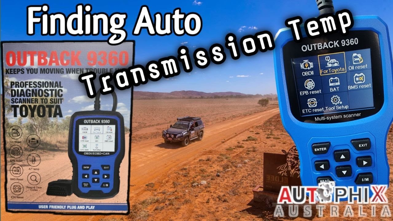 Automatic Trans Temp for Toyota - Outback 9360 Autophix Australia. How to mount it, how to find it!
