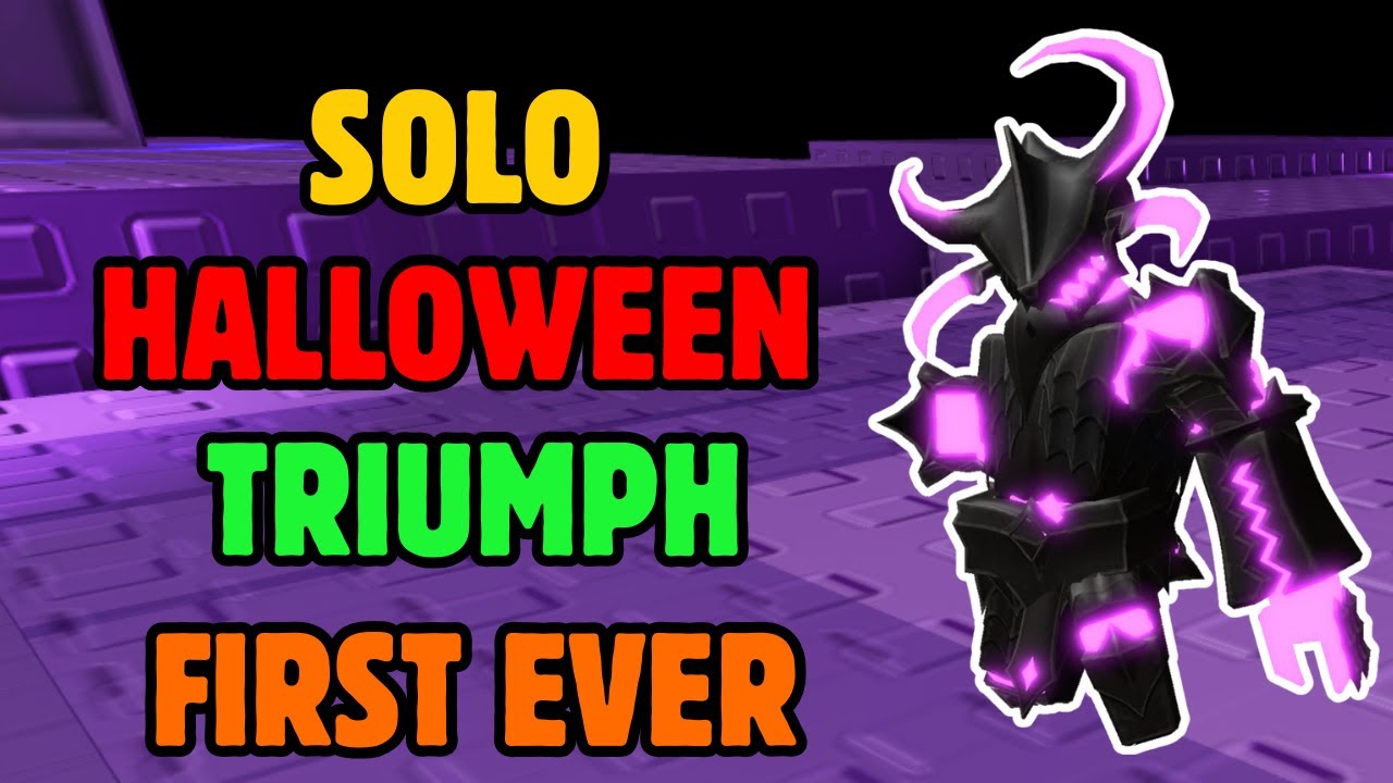 FIRST EVER SOLO HALLOWEEN EVENT TRIUMPH | Roblox TDS
